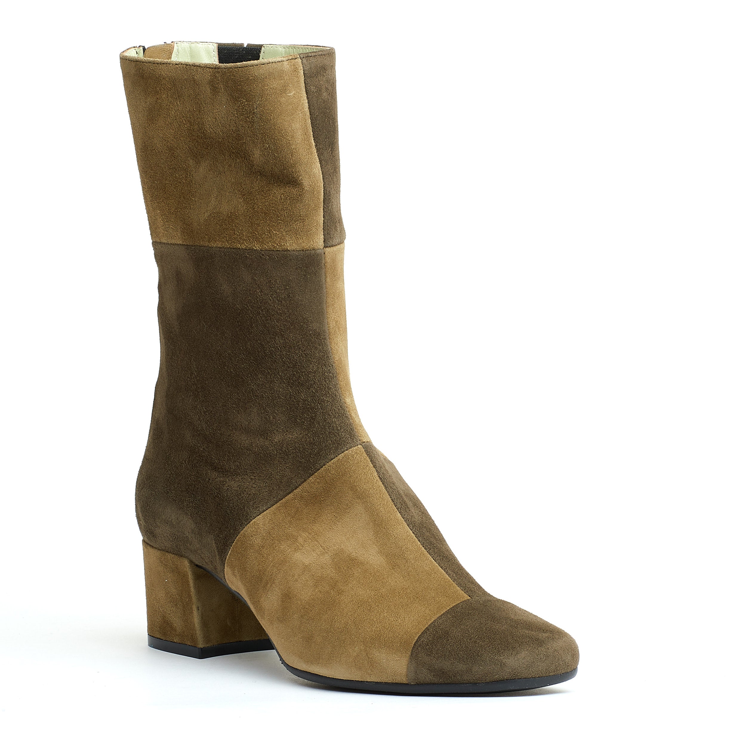 CAREL PARIS Chic Suede Ankle Boots with 40 mm Heel