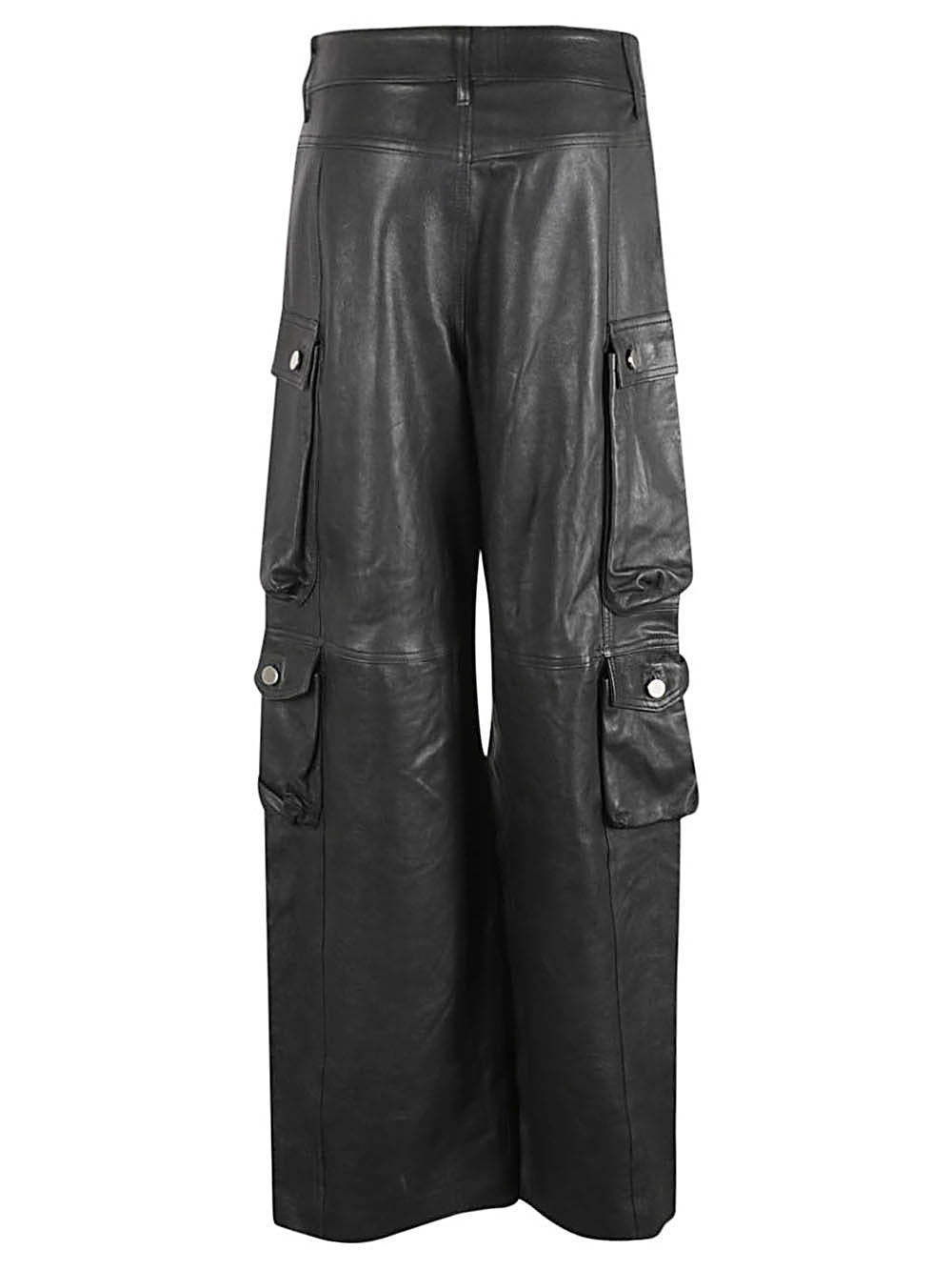 FERMAS CLUB Women's Mini Leather Cargo Pants