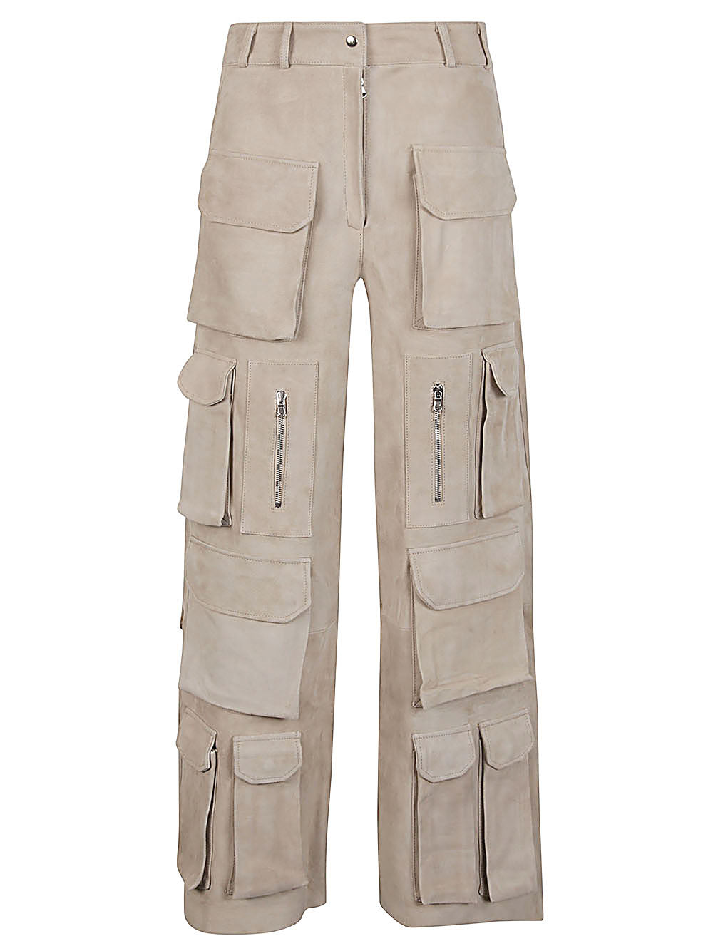 FERMAS CLUB Women's Suede Cargo Trousers
