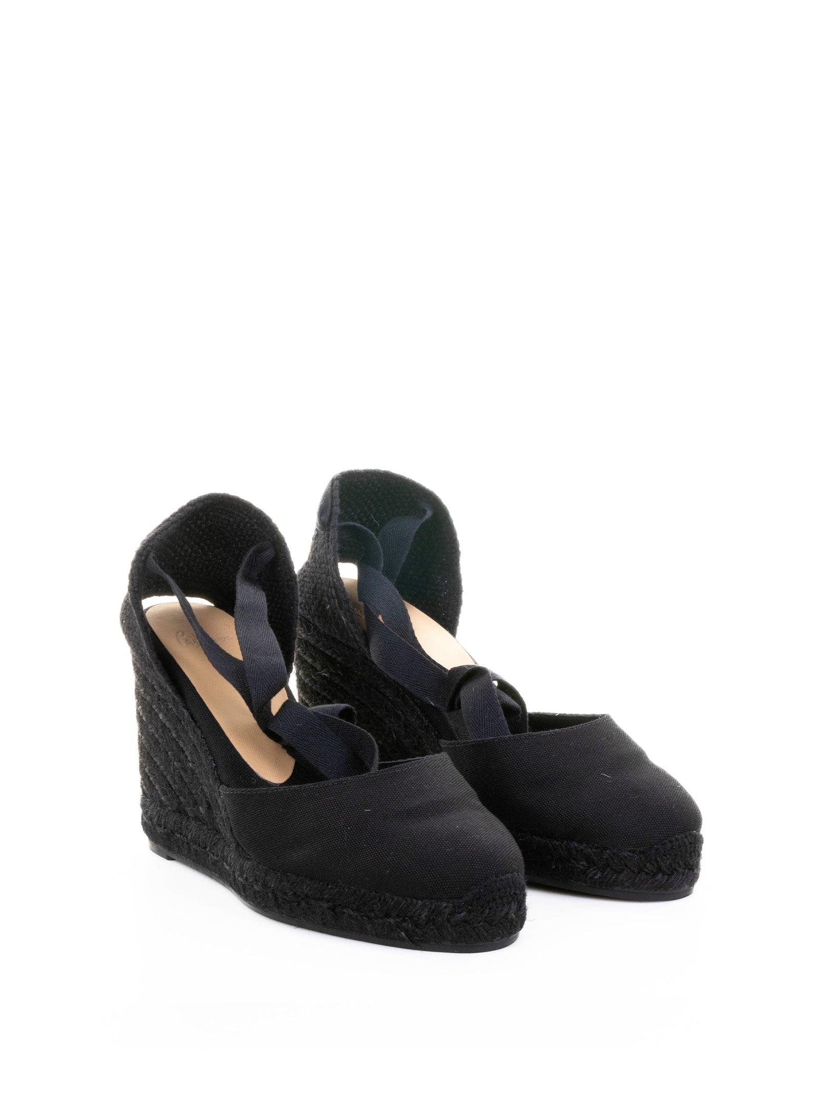 CASTAÑER Organic Cotton Espadrilles with Ribbon Closure