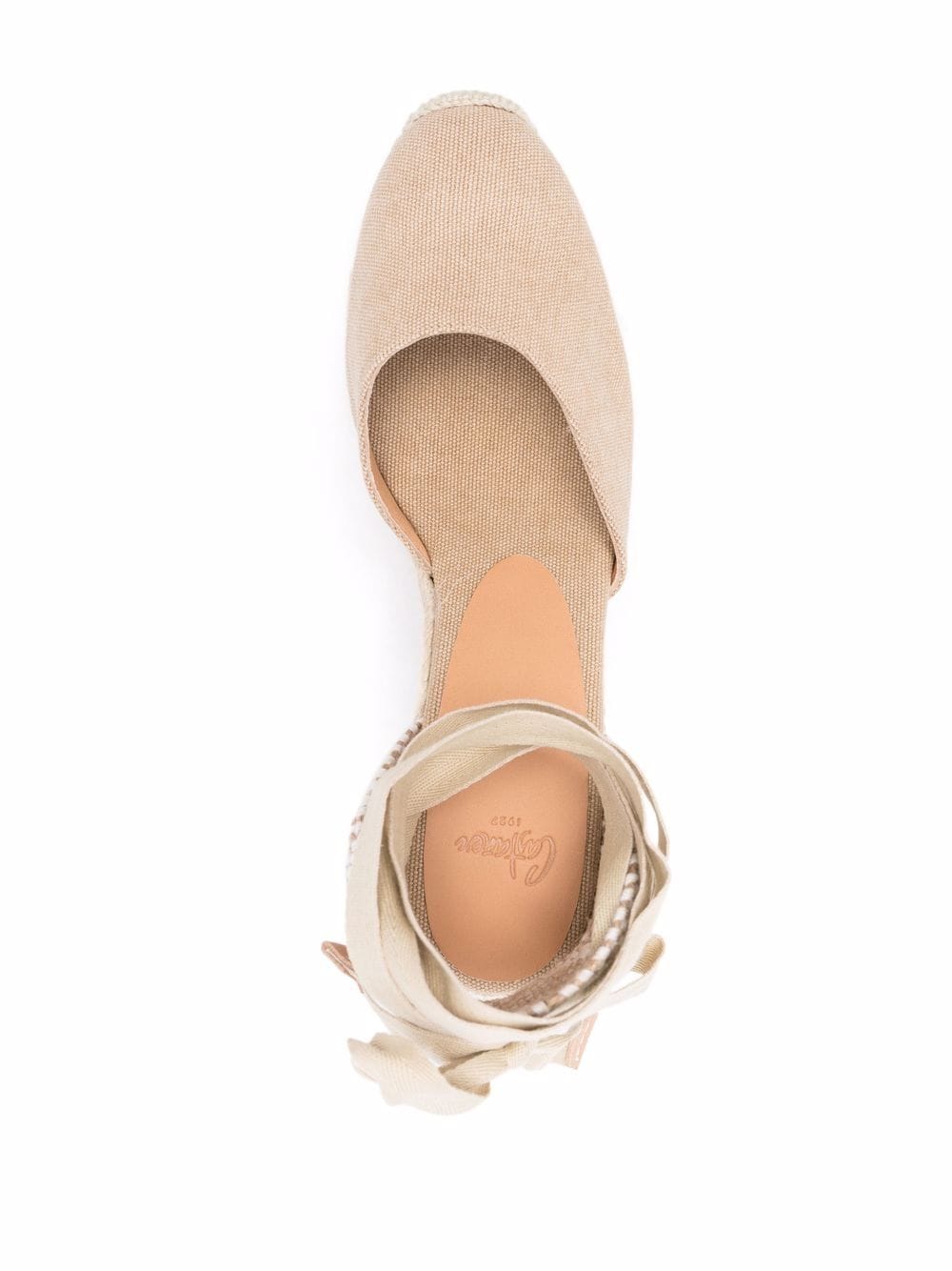 CASTAÑER Almond Toe Platform Espadrilles with Rear Tie Fastening