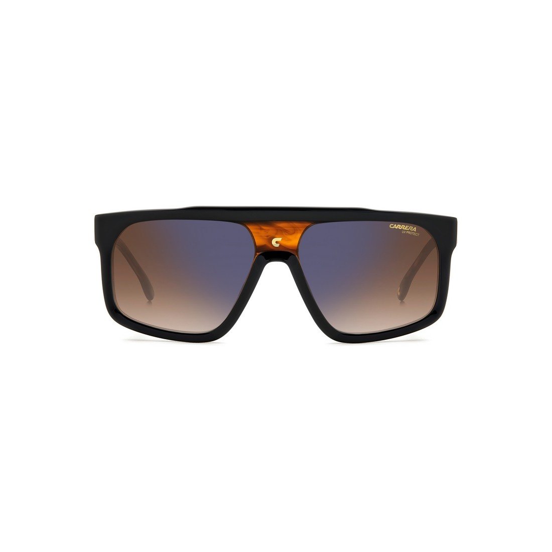 CARRERA Classic Unisex Sunglasses with Brown Shaded Blue Mirror Lenses