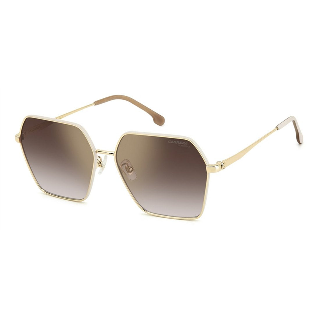 CARRERA Stylish Women's Metal Sunglasses with Gold Mirror Lenses