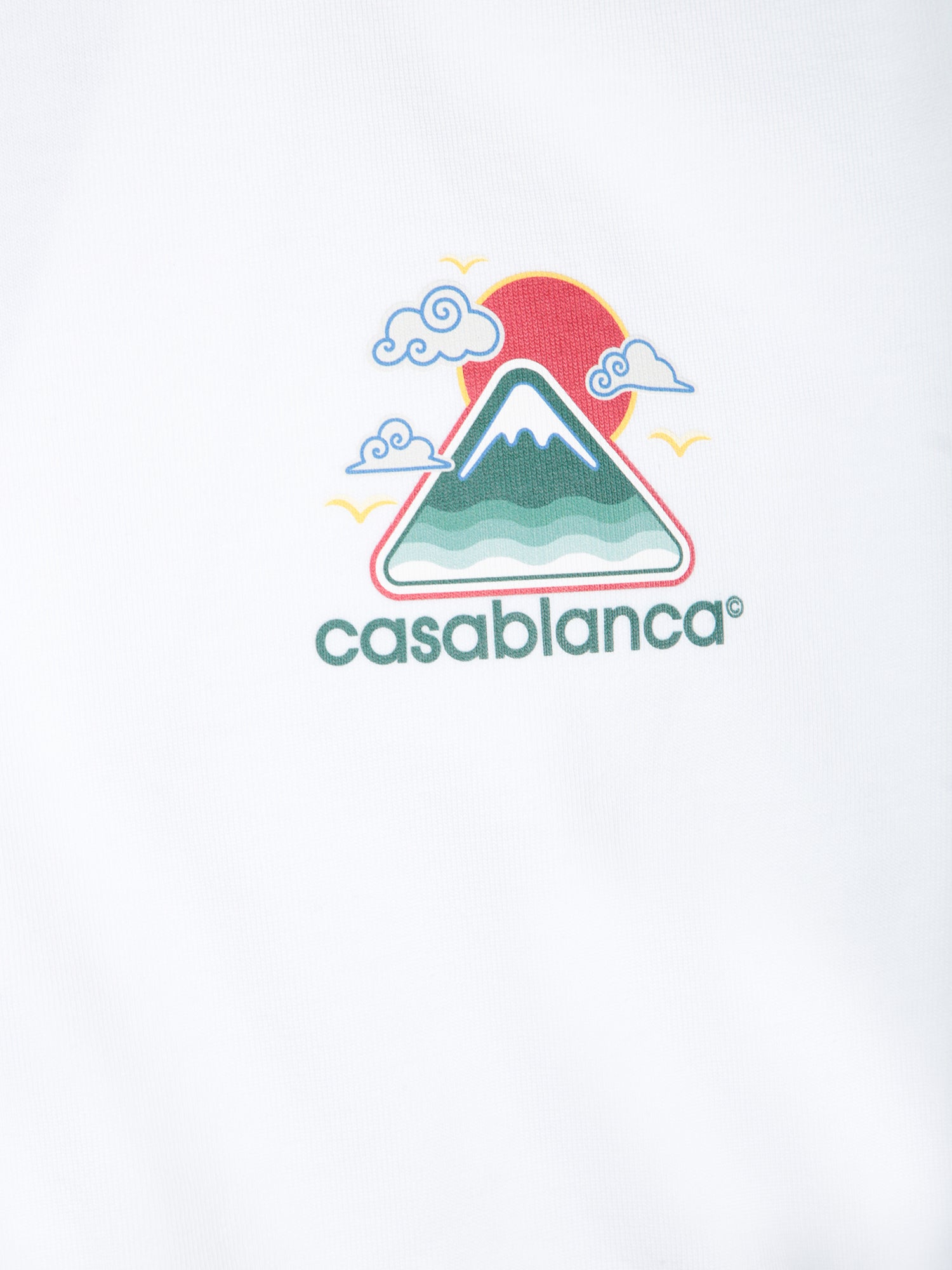 CASABLANCA Wavy Mountain Graphic Tee - Casual Short Sleeve T-Shirt for Men