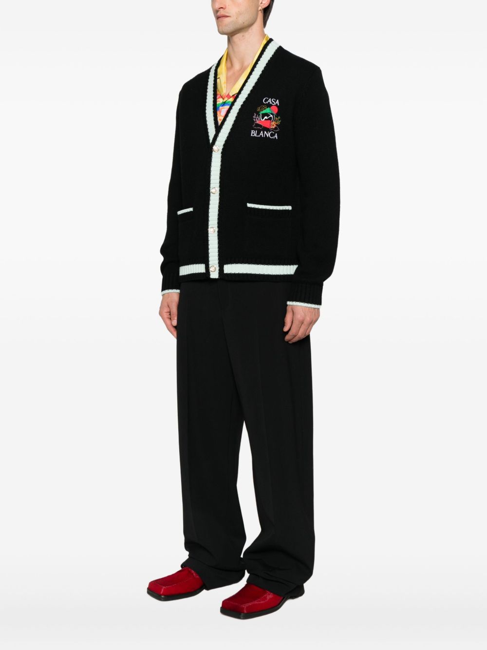 CASABLANCA Luxurious Merino Wool and Cashmere Sweater for Men