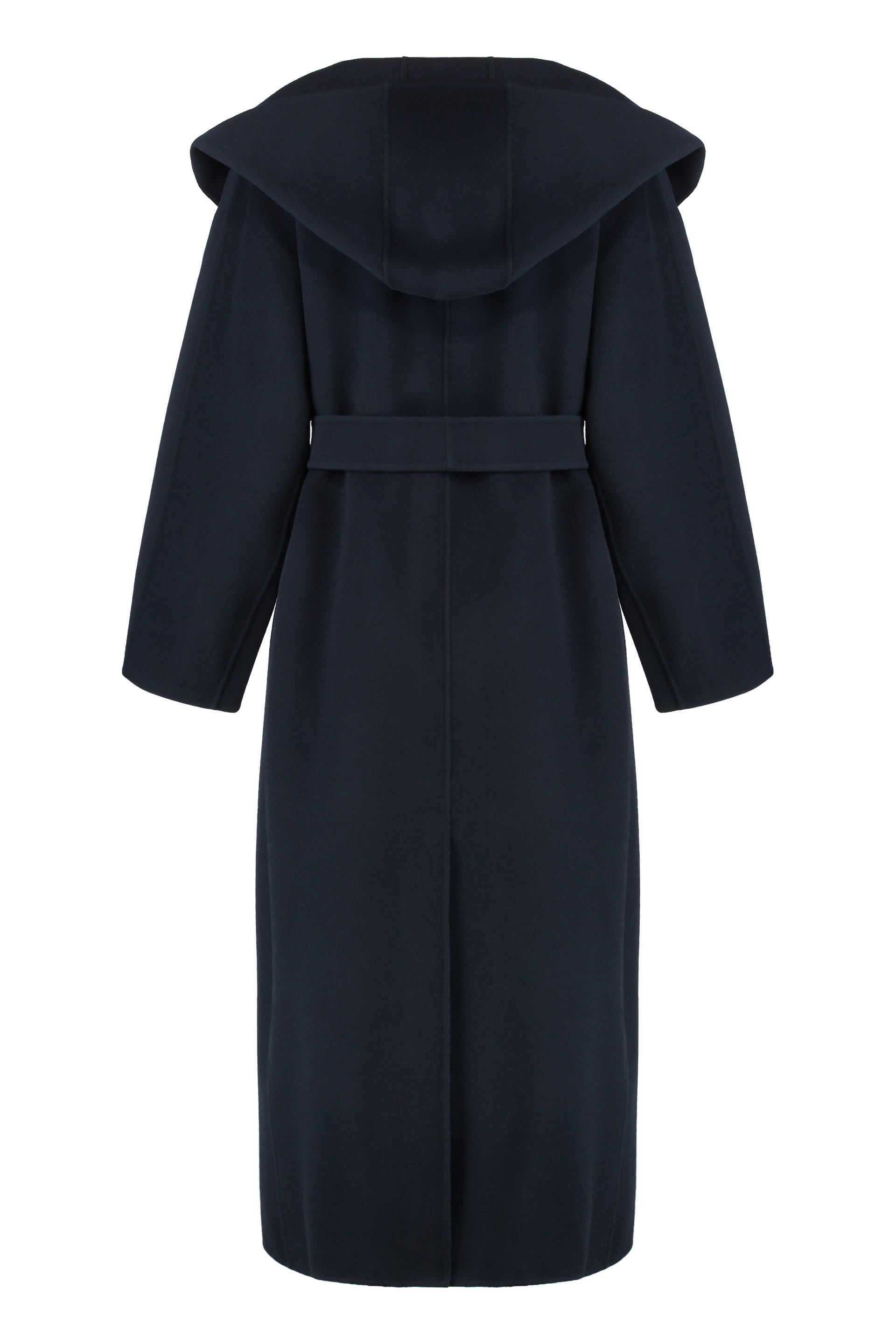 S MAX MARA Virgin Wool Jacket with Coordinated Waist Belt