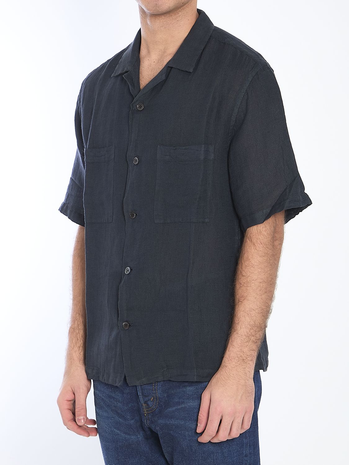 BARENA Short-Sleeve Net Shirt