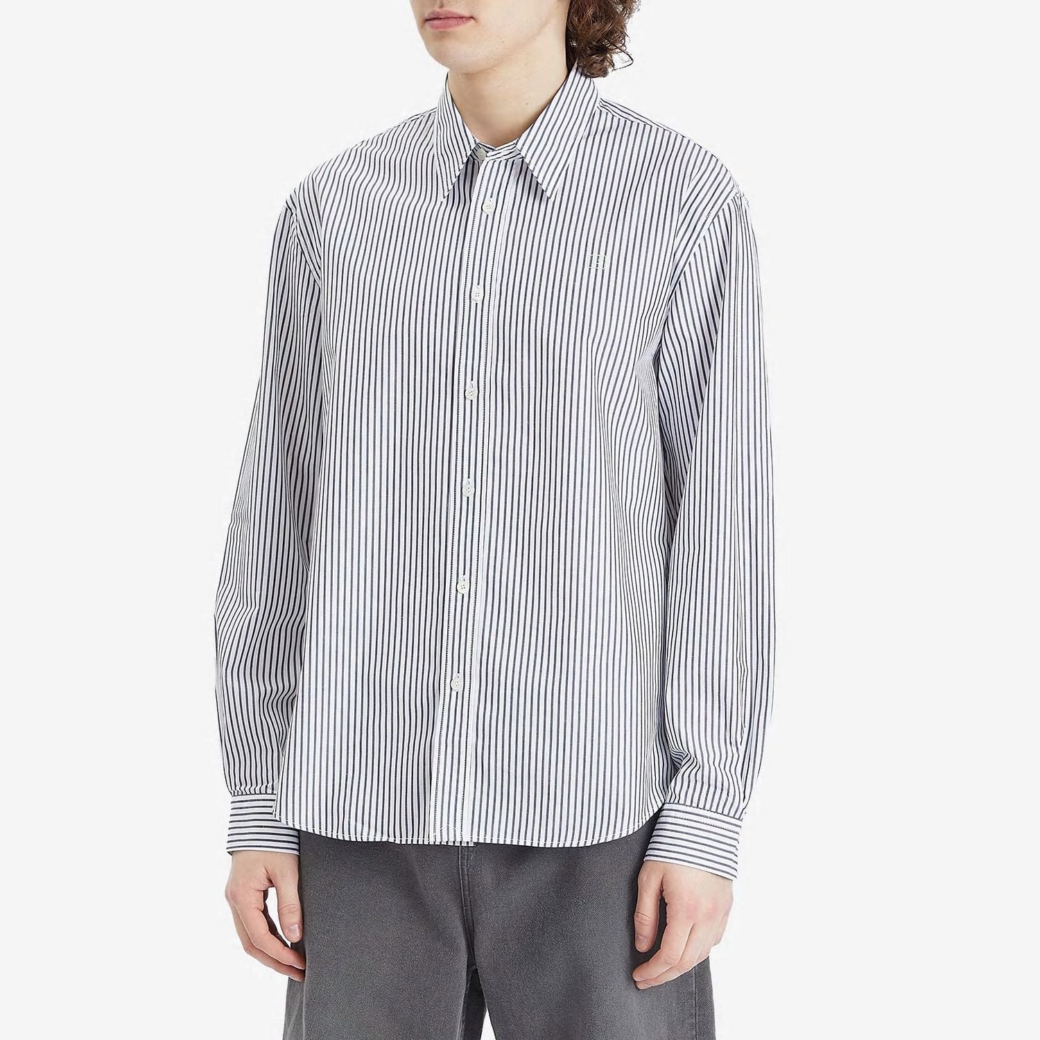 ACNE STUDIOS Mini Striped Heavy Poplin Shirt