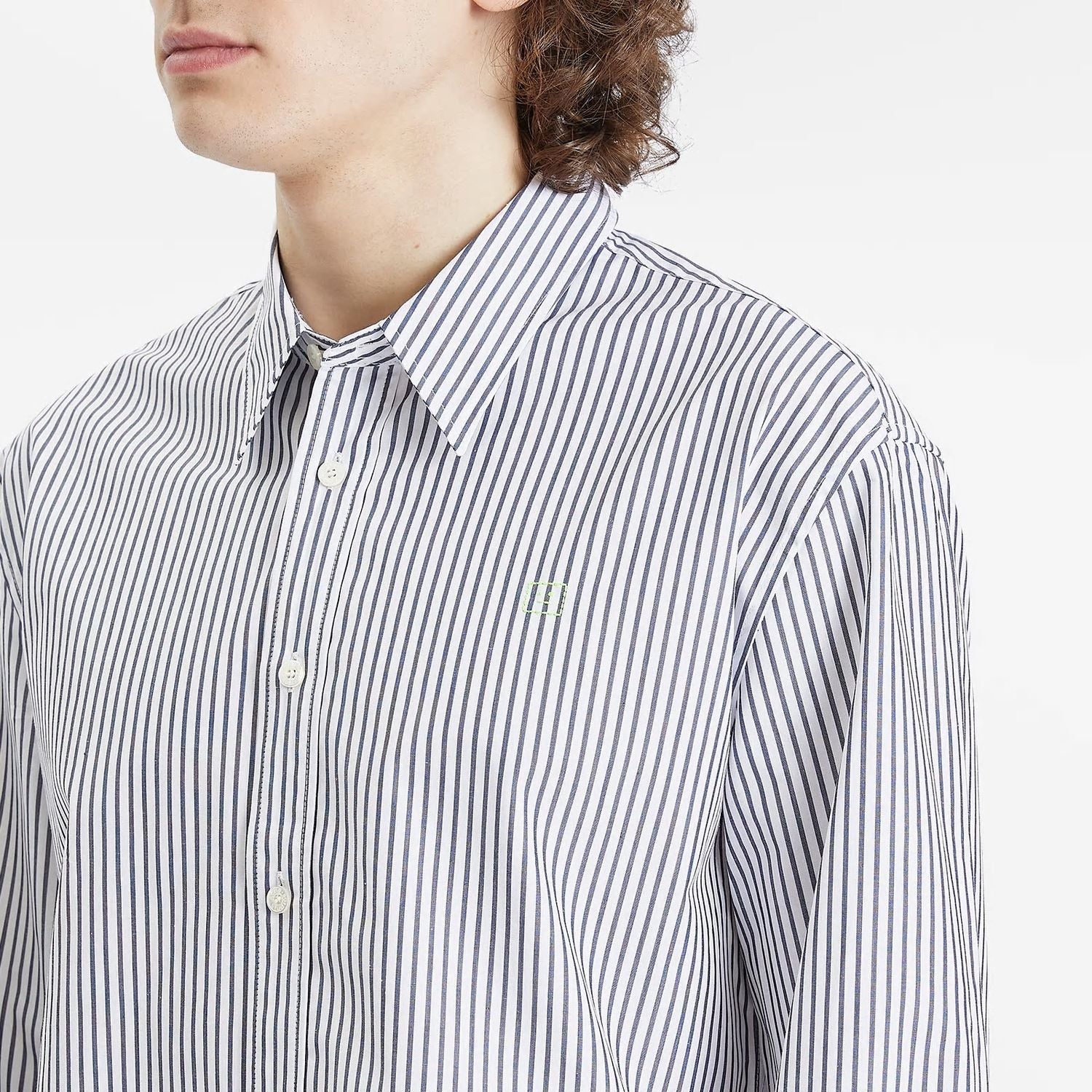 ACNE STUDIOS Mini Striped Heavy Poplin Shirt