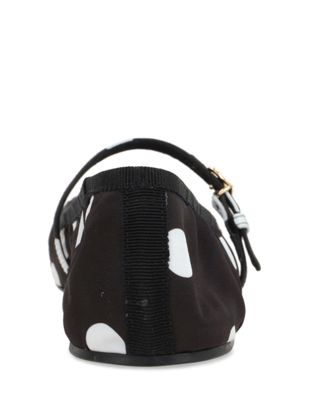 DOLCE & GABBANA Printed Satin Ballerina Shoes for Women