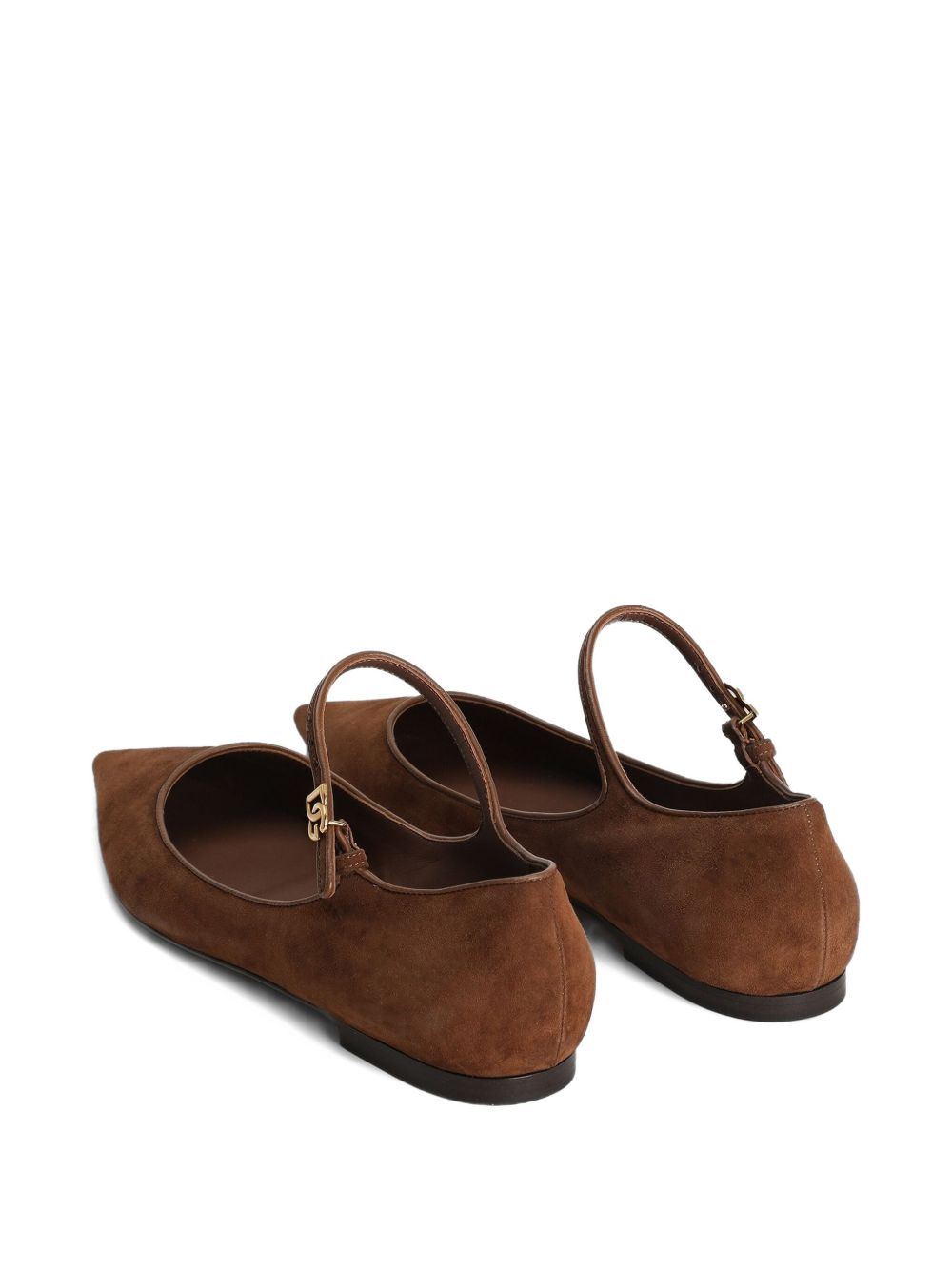 DOLCE & GABBANA Pointed Toe Ankle Strap Flats