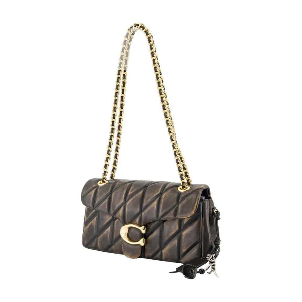 COACH Mini Quilted Leather Chain Shoulder Handbag
