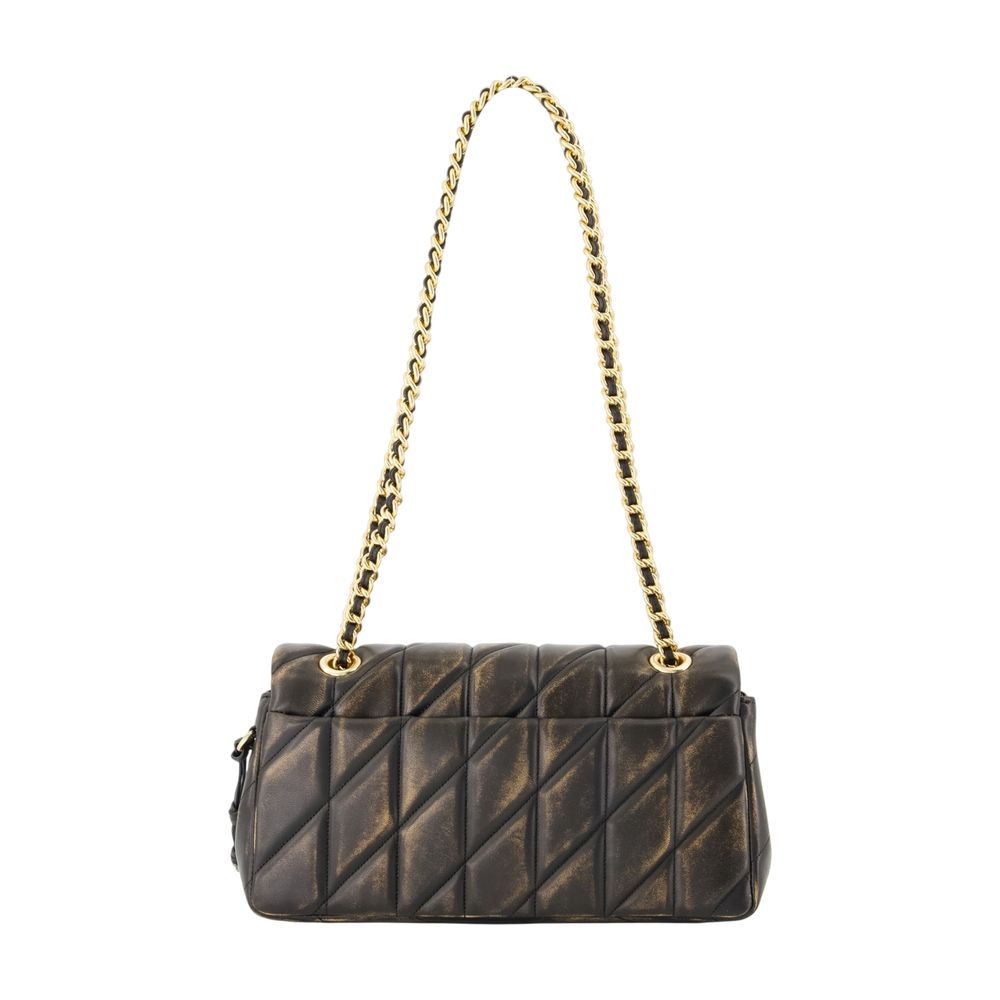 COACH Mini Quilted Leather Chain Shoulder Handbag