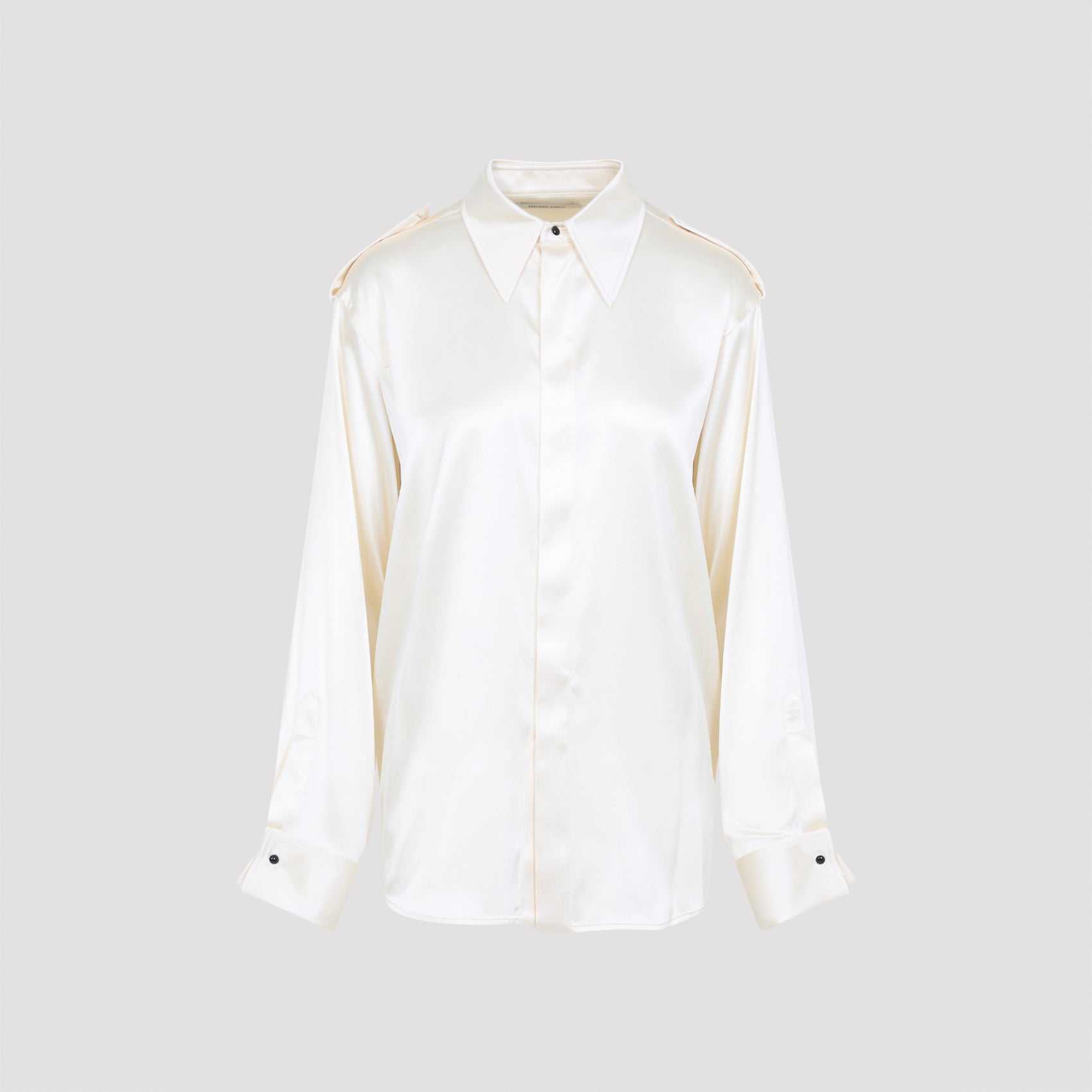 PHOEBE PHILO Liquid Utility Silk Shirt