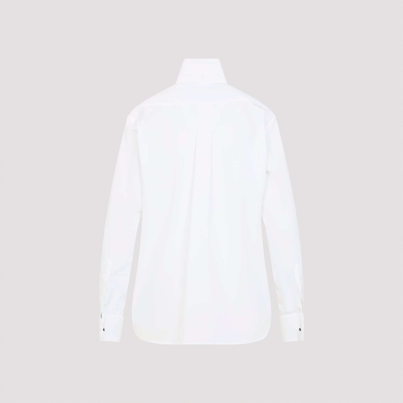 PHOEBE PHILO Organic Cotton Tuxedo Shirt with Detachable Collar