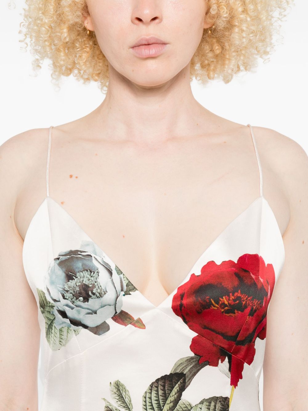 ALICE + OLIVIA Mini Silk & Nylon Slip Dress