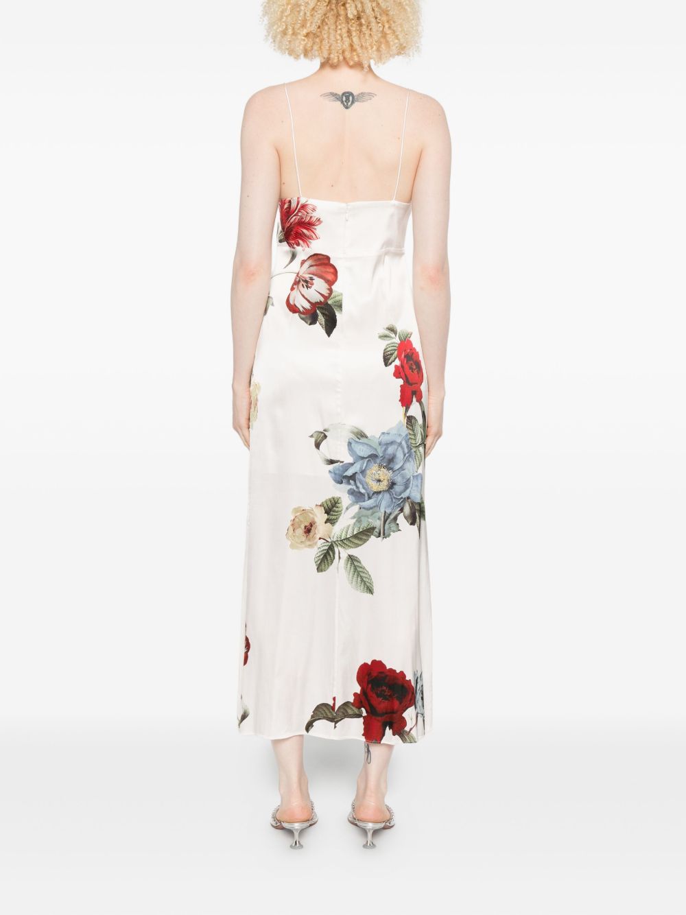 ALICE + OLIVIA Mini Silk & Nylon Slip Dress