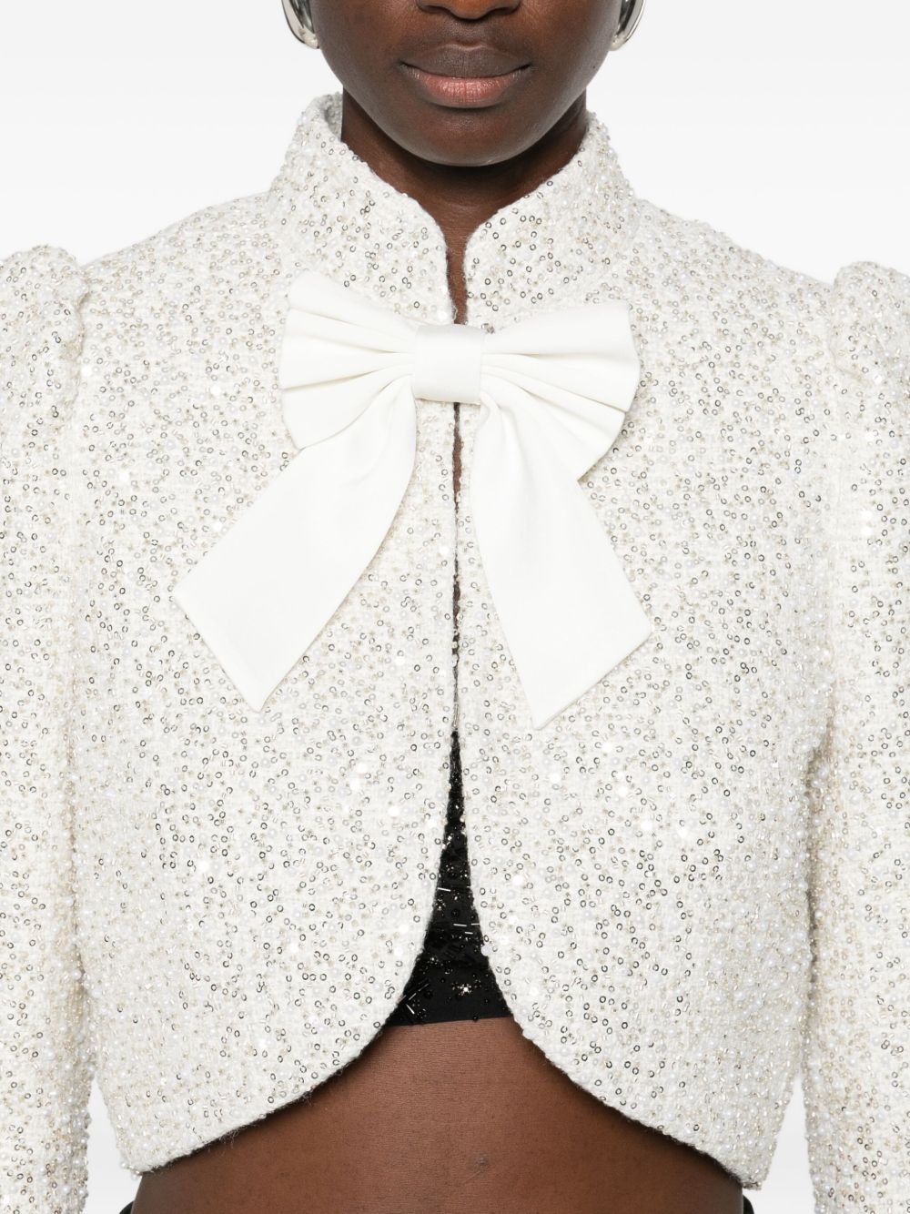 ALICE + OLIVIA Ilaria Bow Jacket - Women's Outerwear FW25