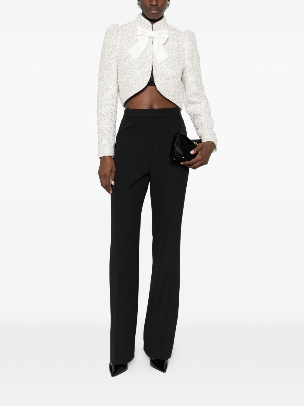 ALICE + OLIVIA Ilaria Bow Jacket - Women's Outerwear FW25