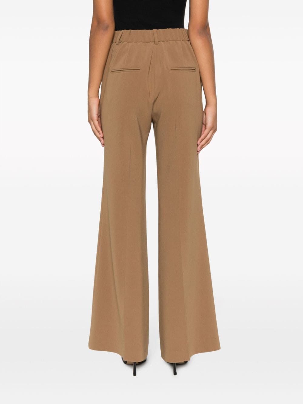 ALBERTO BIANI Wide Leg Cady Trousers