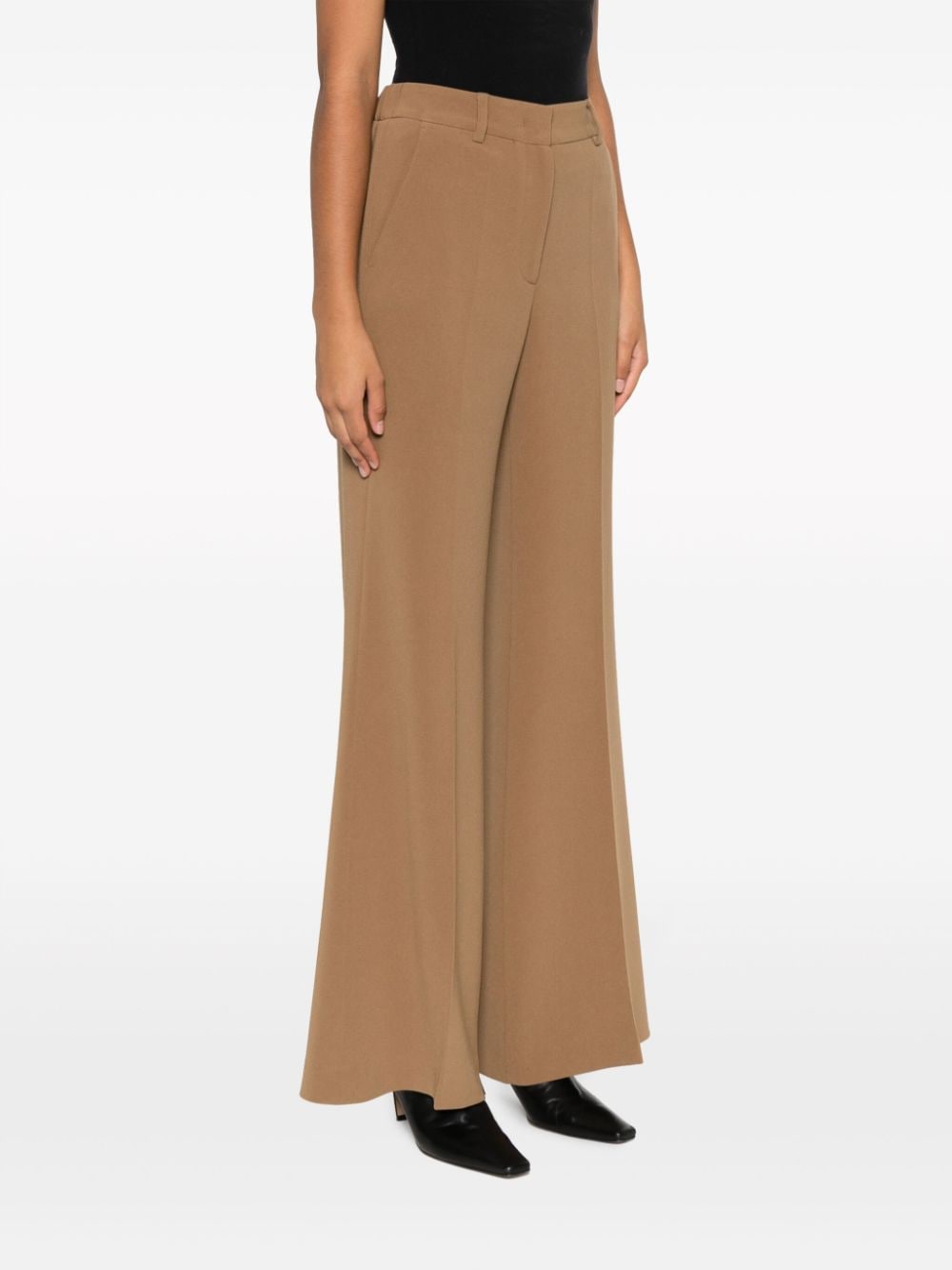 ALBERTO BIANI Wide Leg Cady Trousers
