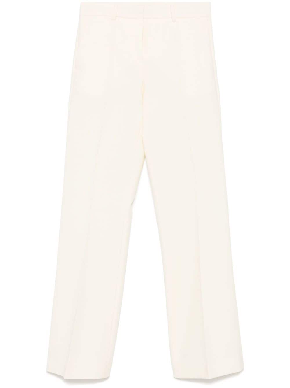 ALBERTO BIANI Flared Wool Blend Trousers for Women