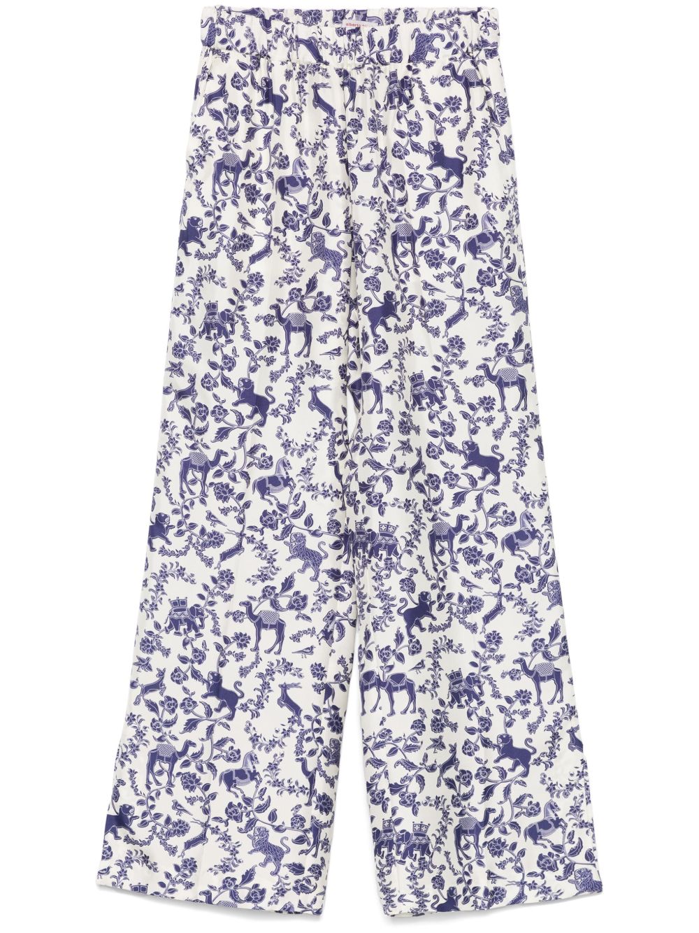 ALBERTO BIANI Elegant Printed Silk Trousers for Women