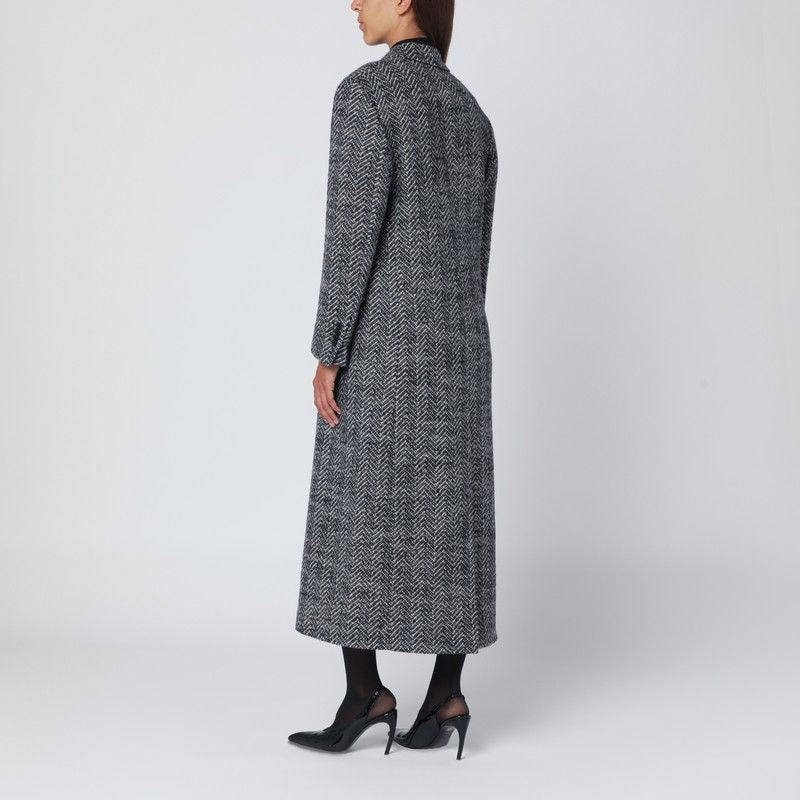 TAGLIATORE Double-Breasted Wool Houndstooth Jacket for Women