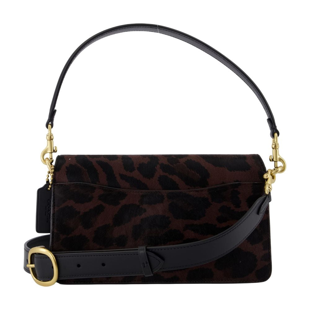 COACH Chic Mini Leopard Haircalf Shoulder Handbag