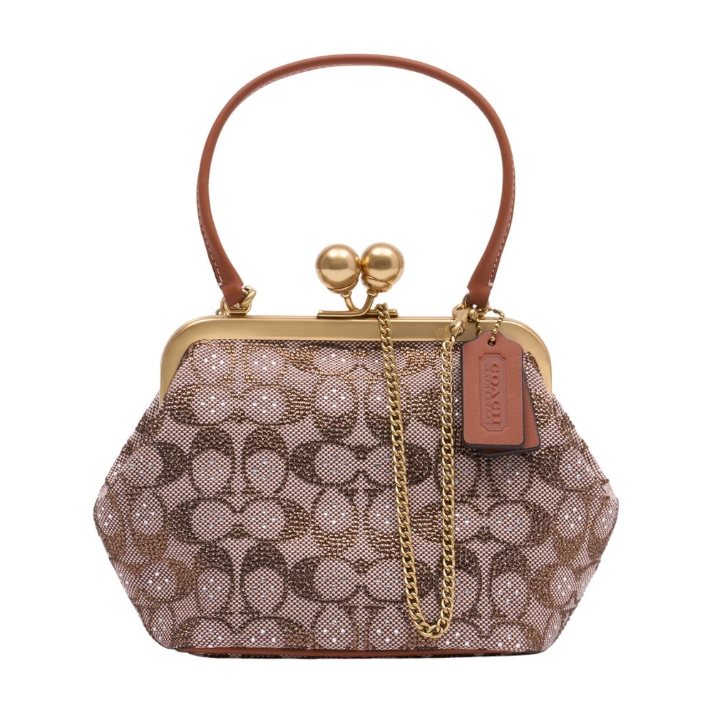 COACH Signature Kisslock Mini Crossbody Bag