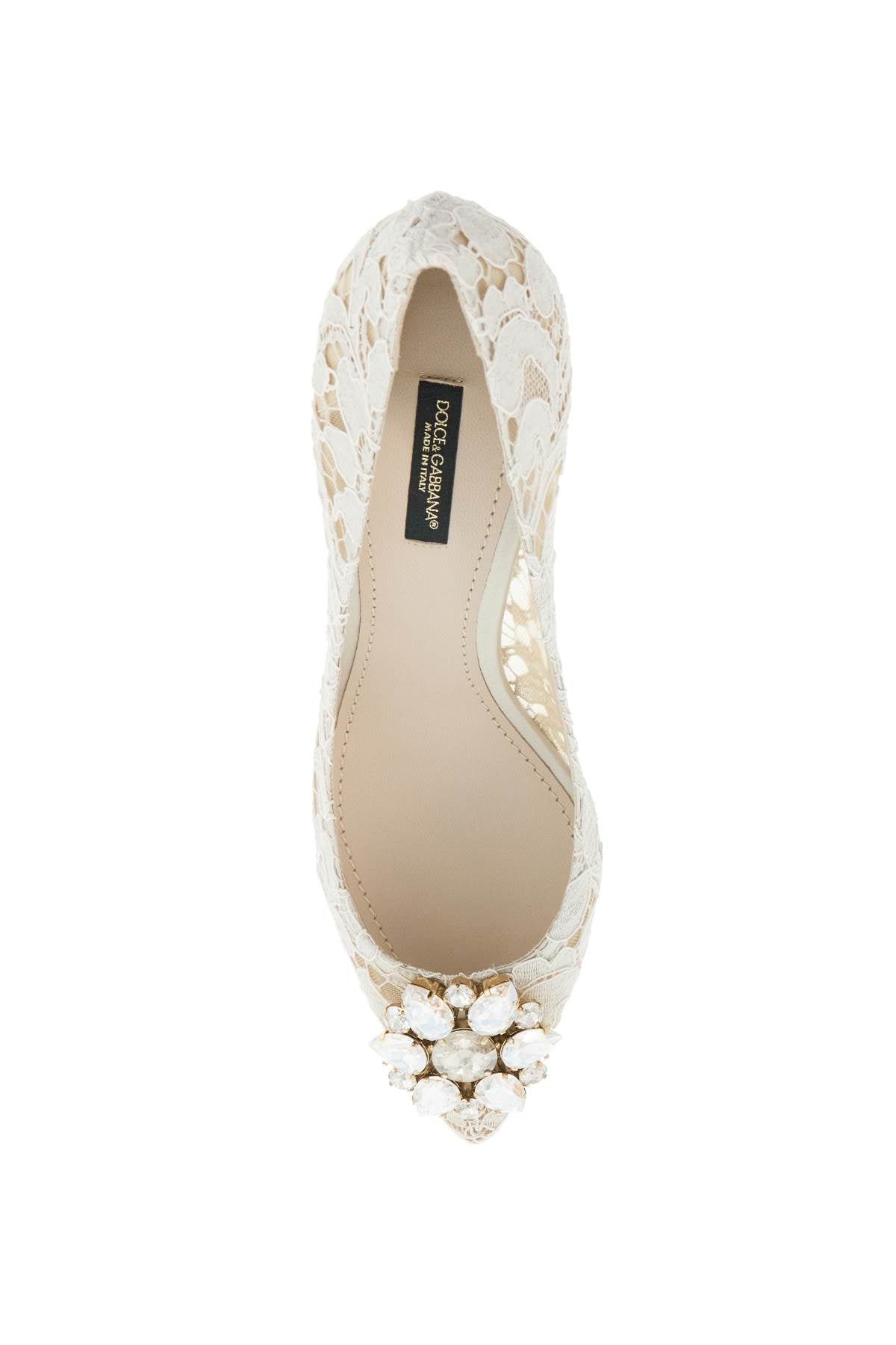DOLCE & GABBANA Lace Rainbow Pumps with Brooch Detail for Women