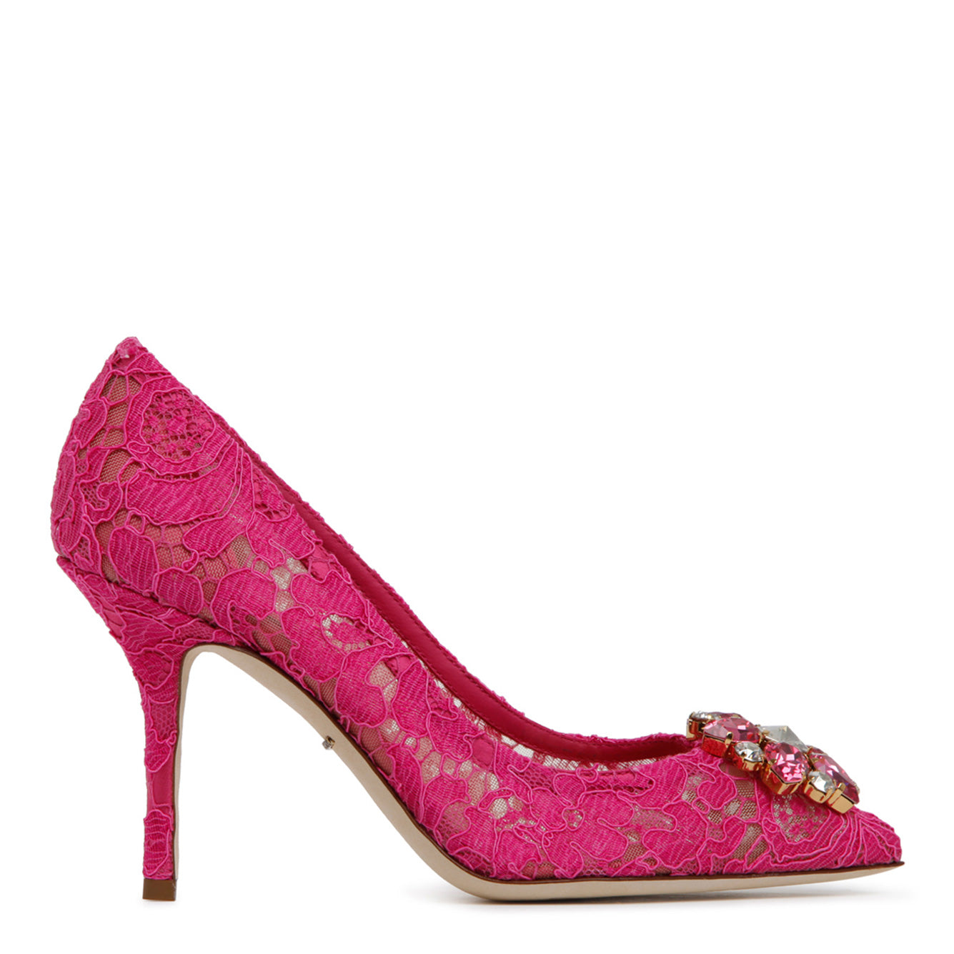 DOLCE & GABBANA Lace Pumps with High Stiletto Heel