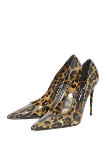 DOLCE & GABBANA Luxe Leather Stiletto Pumps for Women