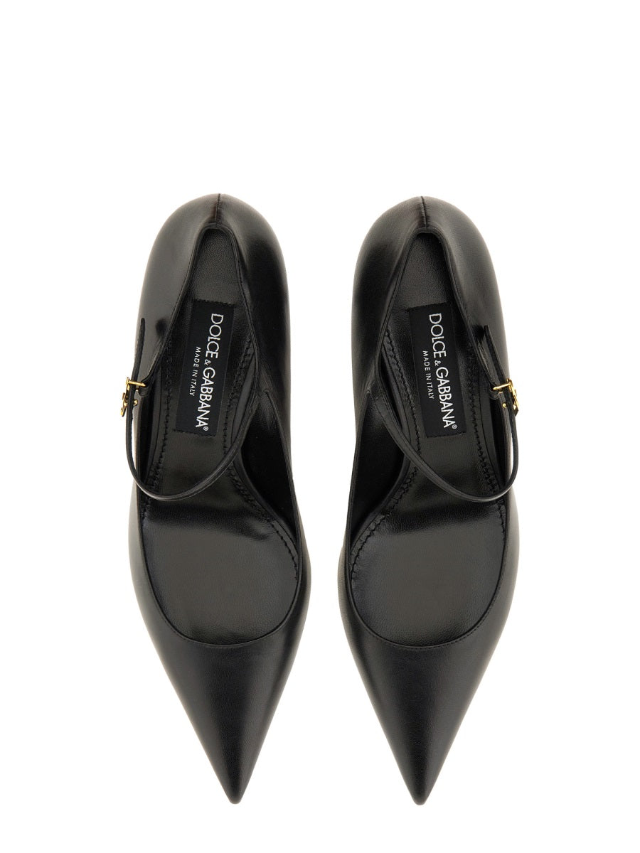 DOLCE & GABBANA Elegantly Crafted Leather Heels for Women