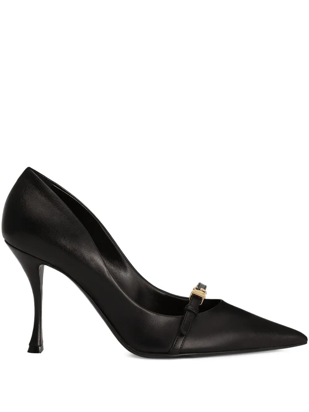 DOLCE & GABBANA 90MM Leather Pumps with Pointed Toes