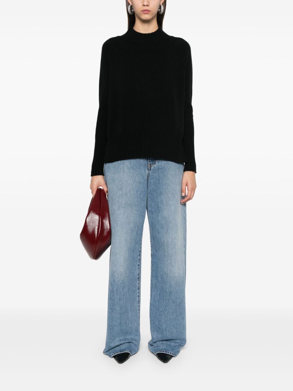 BEYOU Cashmere Turtle-Neck Sweater