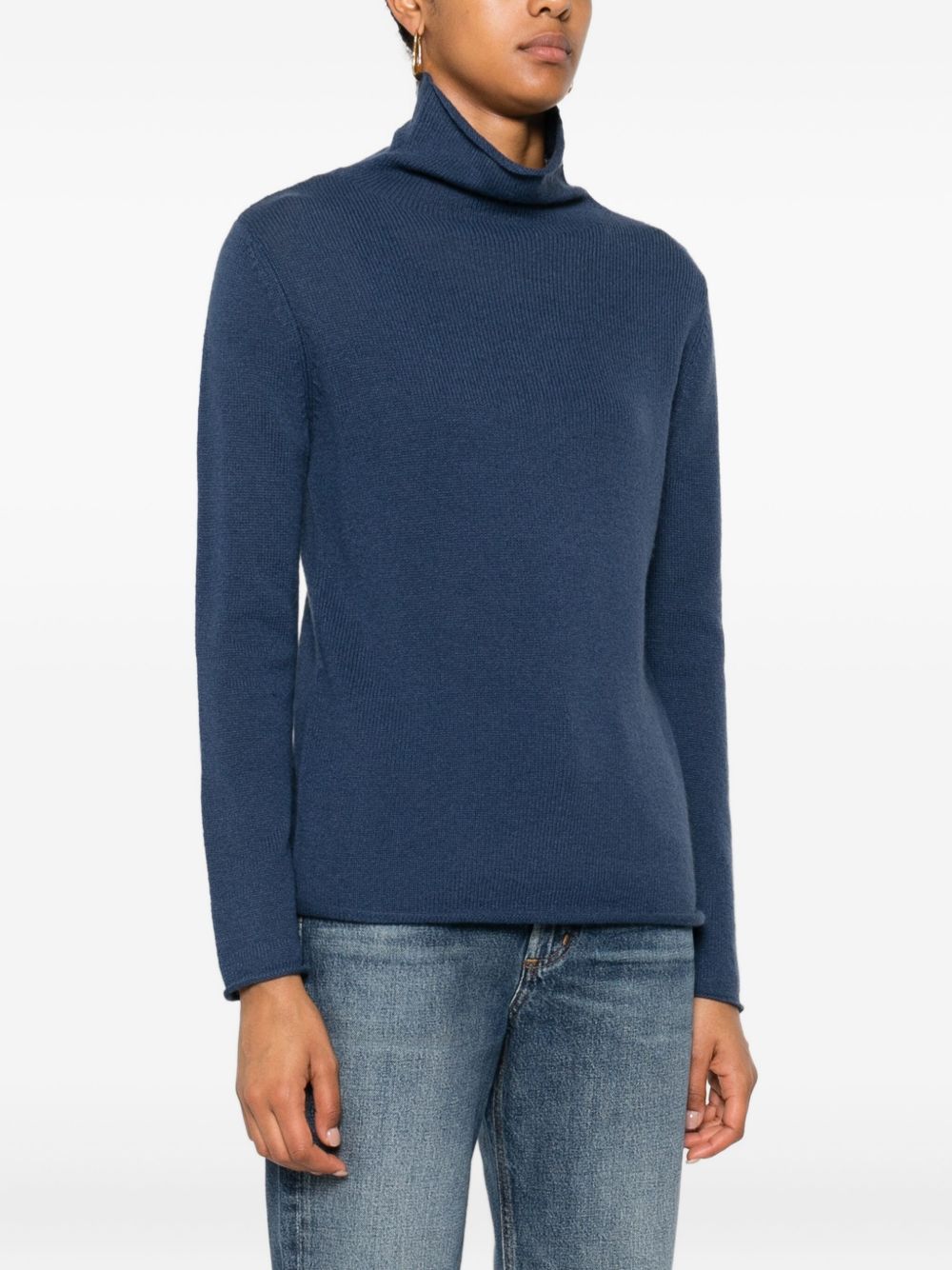 BEYOU Women's Cashmere Turtle-Neck Sweater