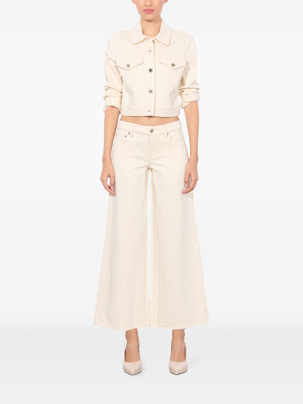 ALICE + OLIVIA Slay Wide-Leg Trousers - High-Rise Fit