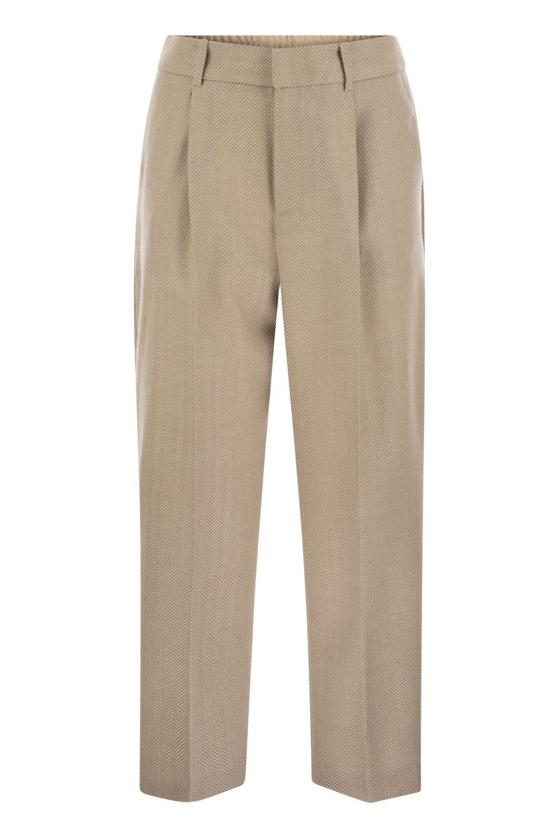 PT TORINO Wool and Cashmere Pinstripe Pants - Size 38
