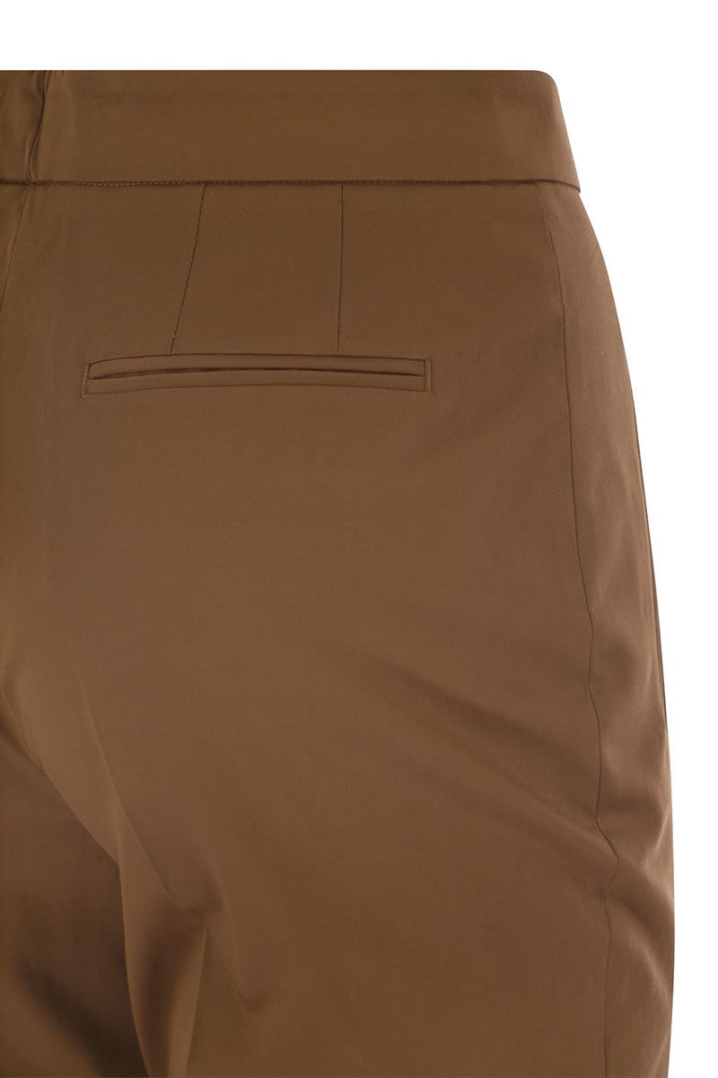 PT01 Frida Slim-Fit Cotton and Silk Trousers