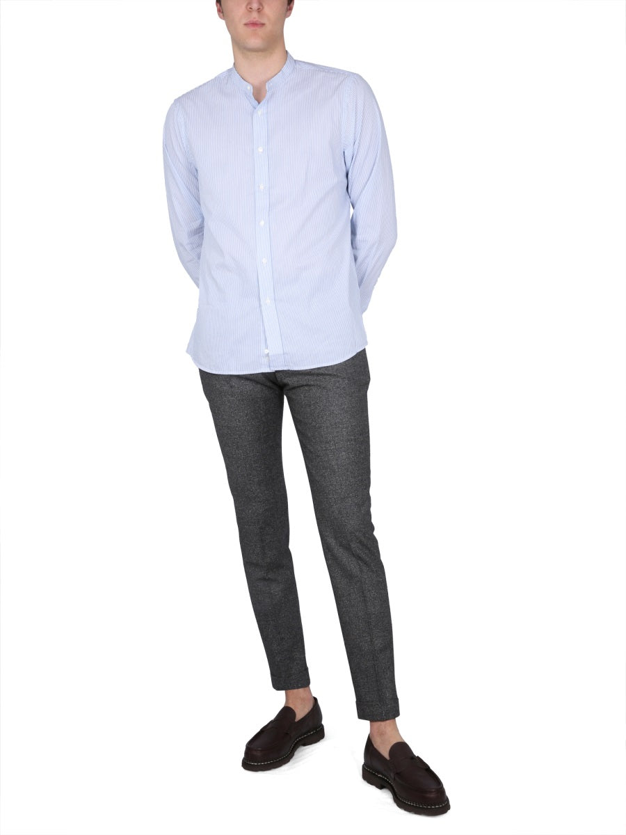 ASPESI Regular Fit Mini Collar Shirt for Men