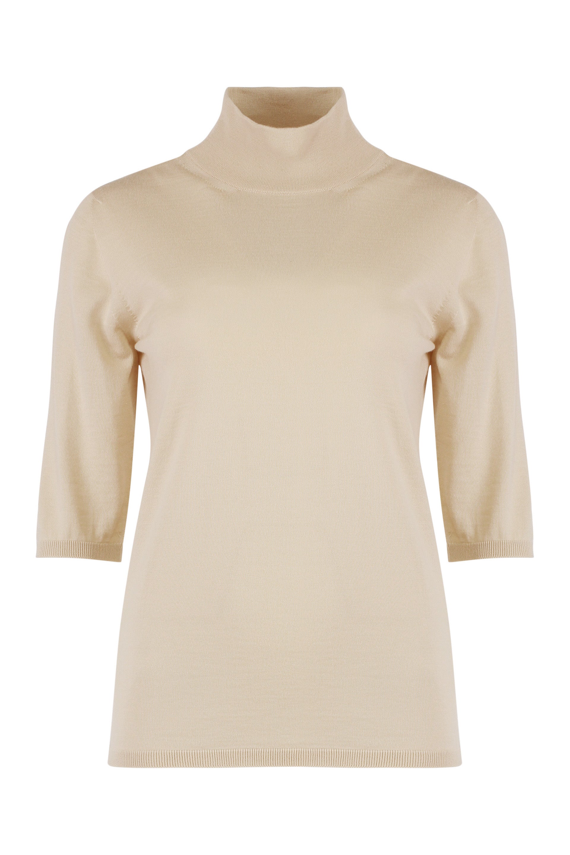 MAX MARA Elegant Virgin Wool Turtleneck Sweater