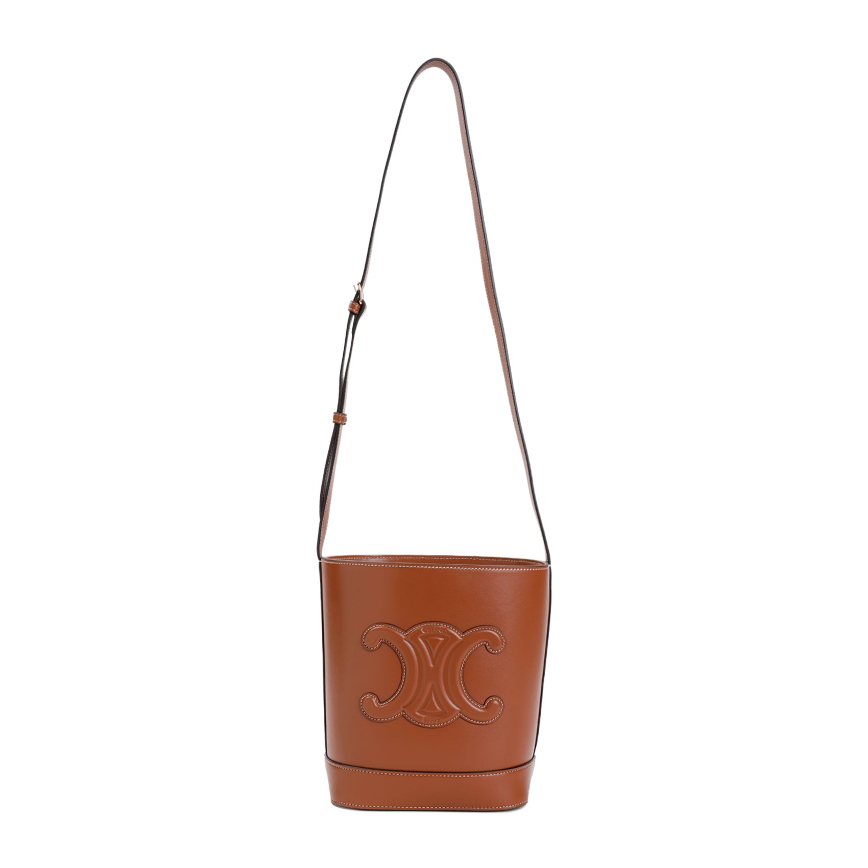 CELINE Mini Triomphe Bucket Handbag
