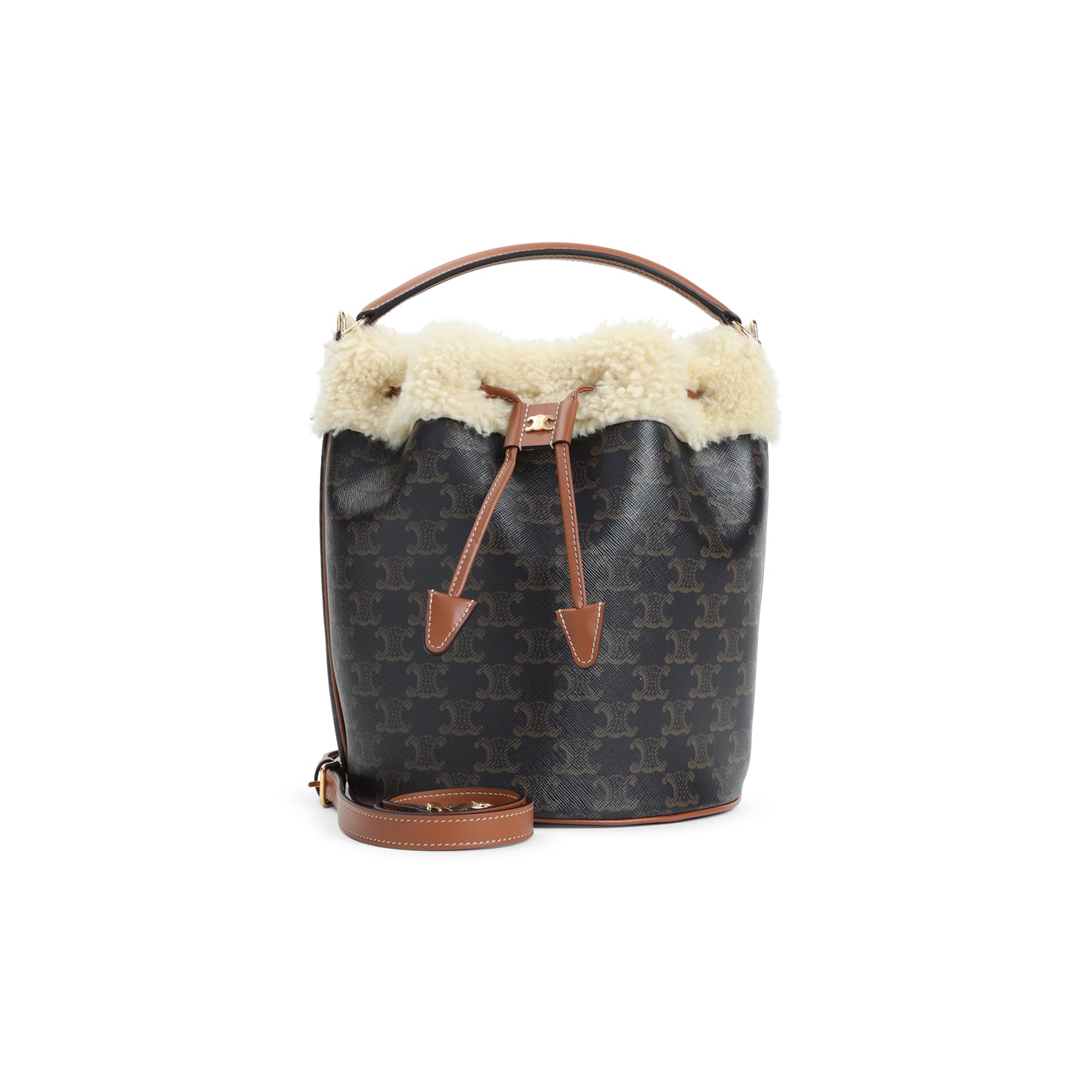 CELINE Clara Bucket Handbag - W:19.5cm H:24cm D:19.5cm