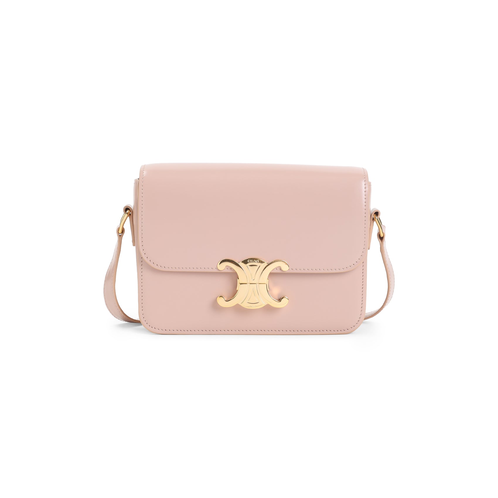 CELINE Mini Shoulder Handbag with Stylish Buckle