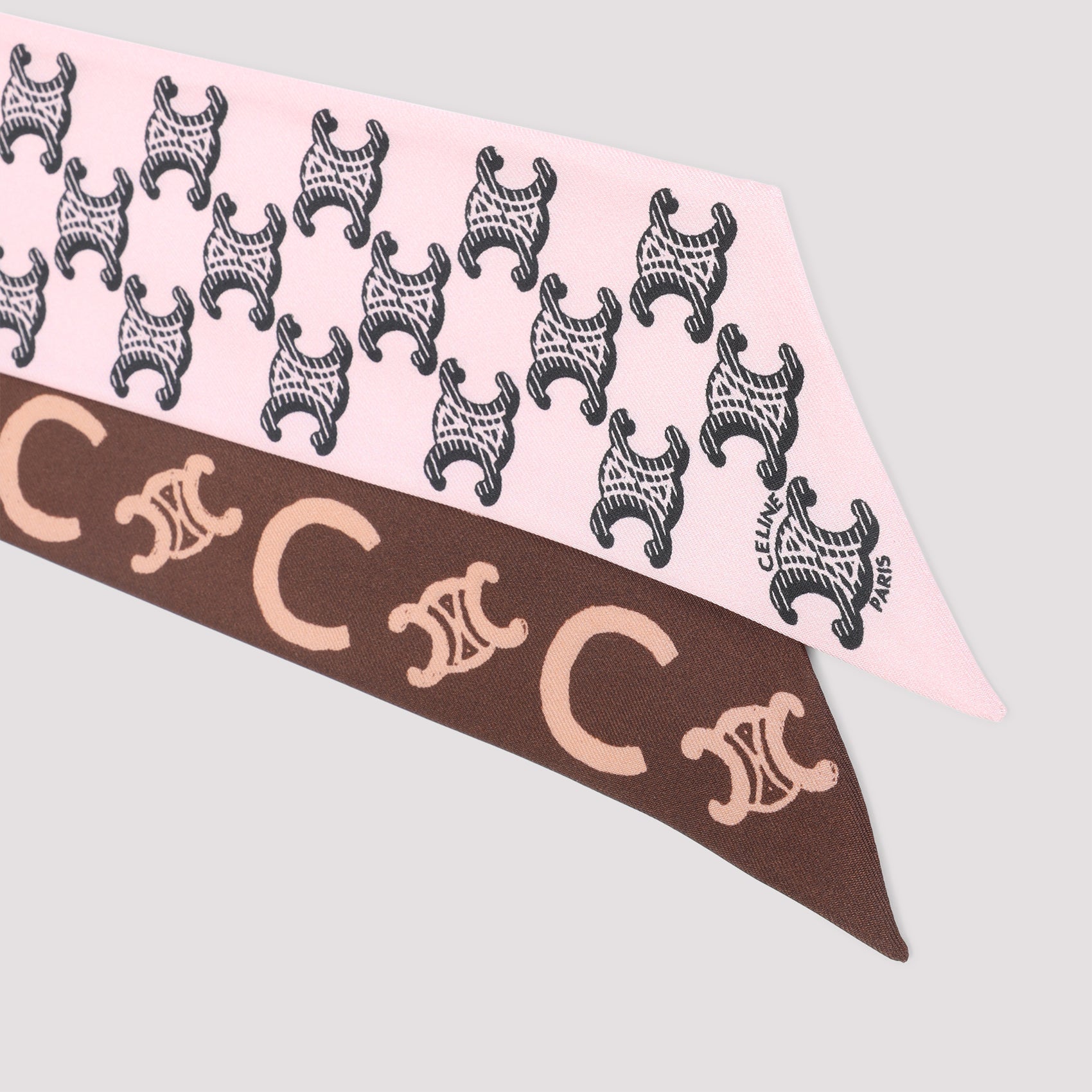 CELINE Chic Silk Scarf (6cm x 110cm) for Women