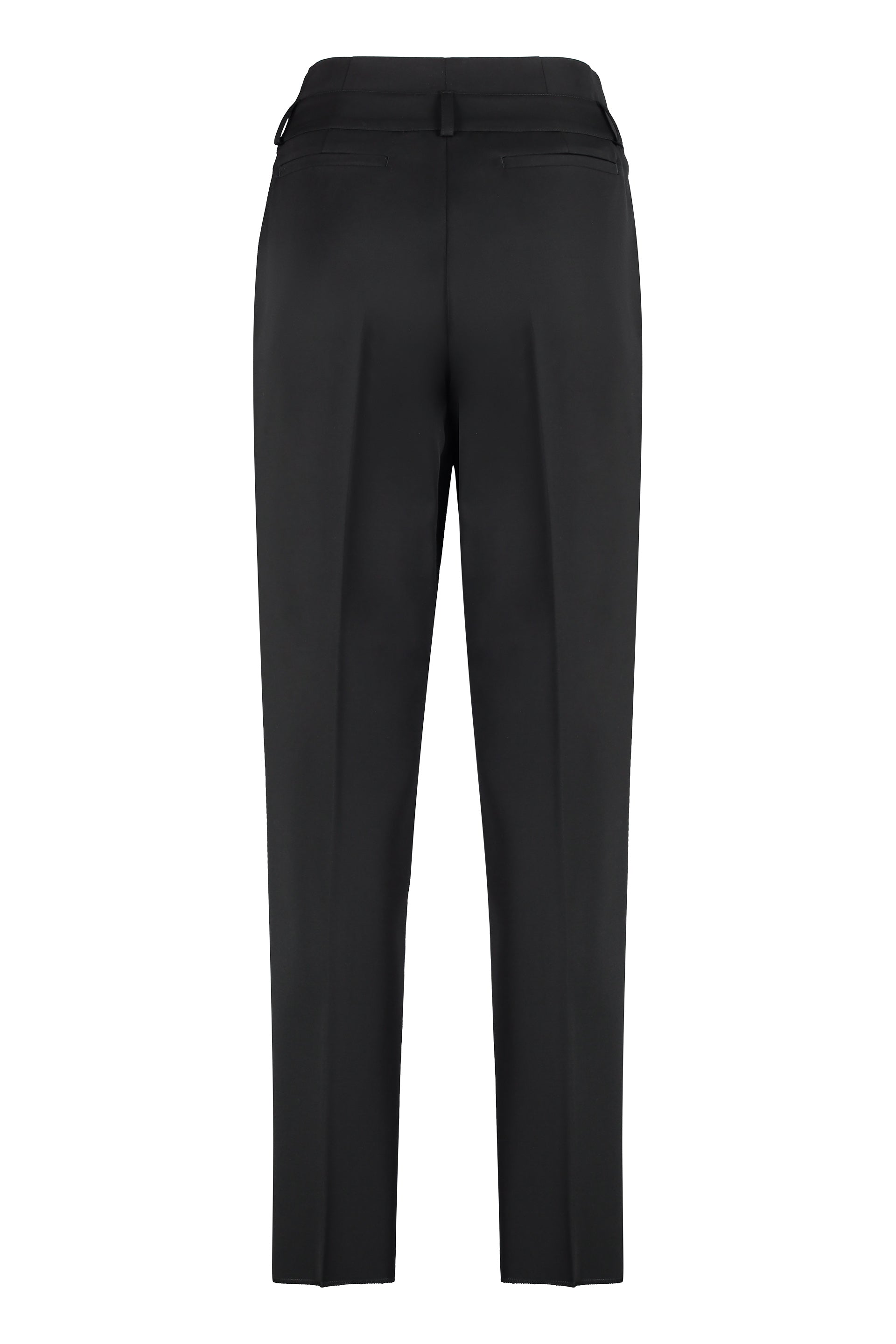 MAX MARA Wool Tapered-Fit Trousers with Wide Front Pleats