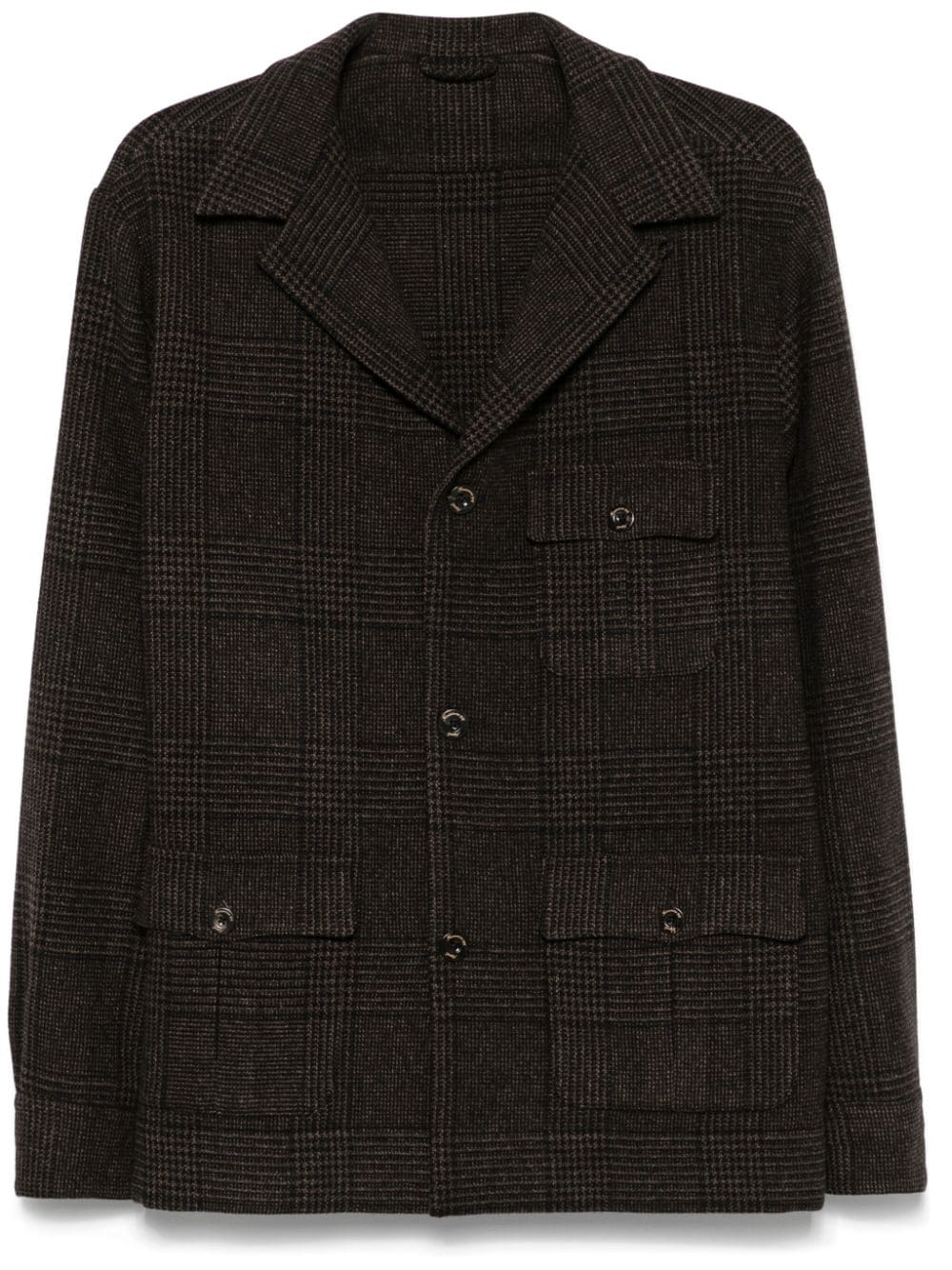 FINAMORE Men's Wool Blend Single-Breasted Jacket
