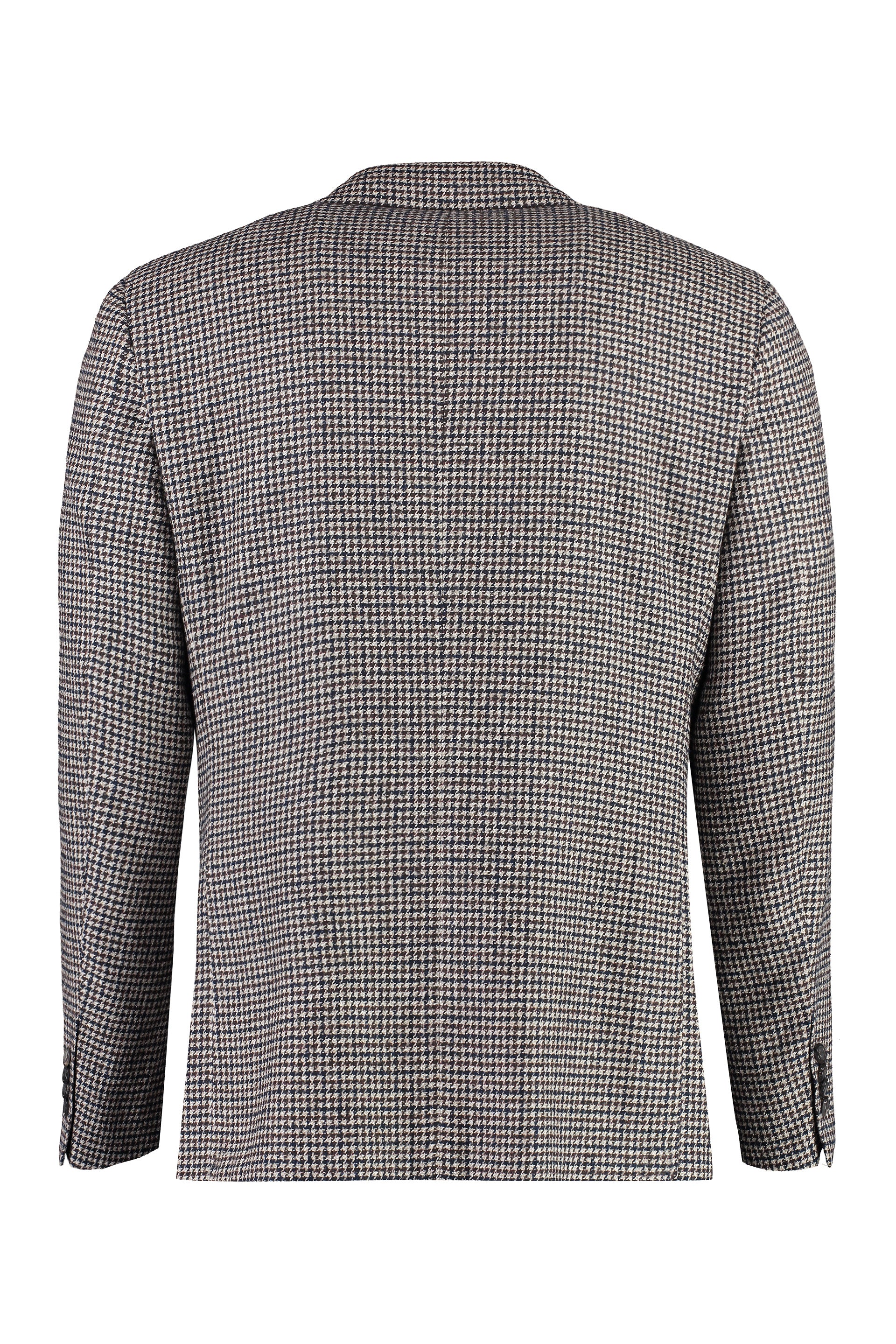 CANALI Houndstooth Wool Blazer for Men