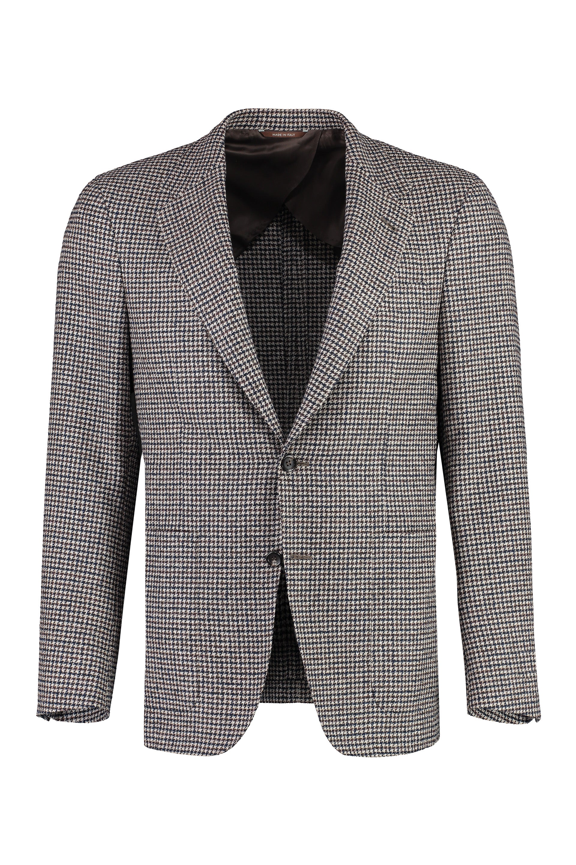 CANALI Houndstooth Wool Blazer for Men